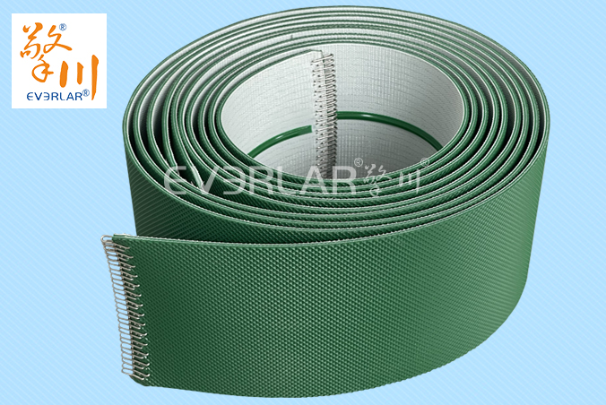 鉆石PVC加導(dǎo)條打鋼扣耐磨防靜電強度高工業(yè)皮帶