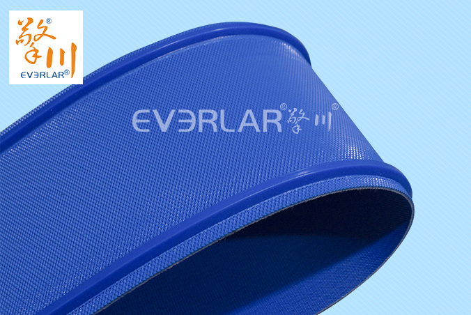 藍色PU鉆紋加導(dǎo)條耐磨防滑耐腐蝕工業(yè)皮帶